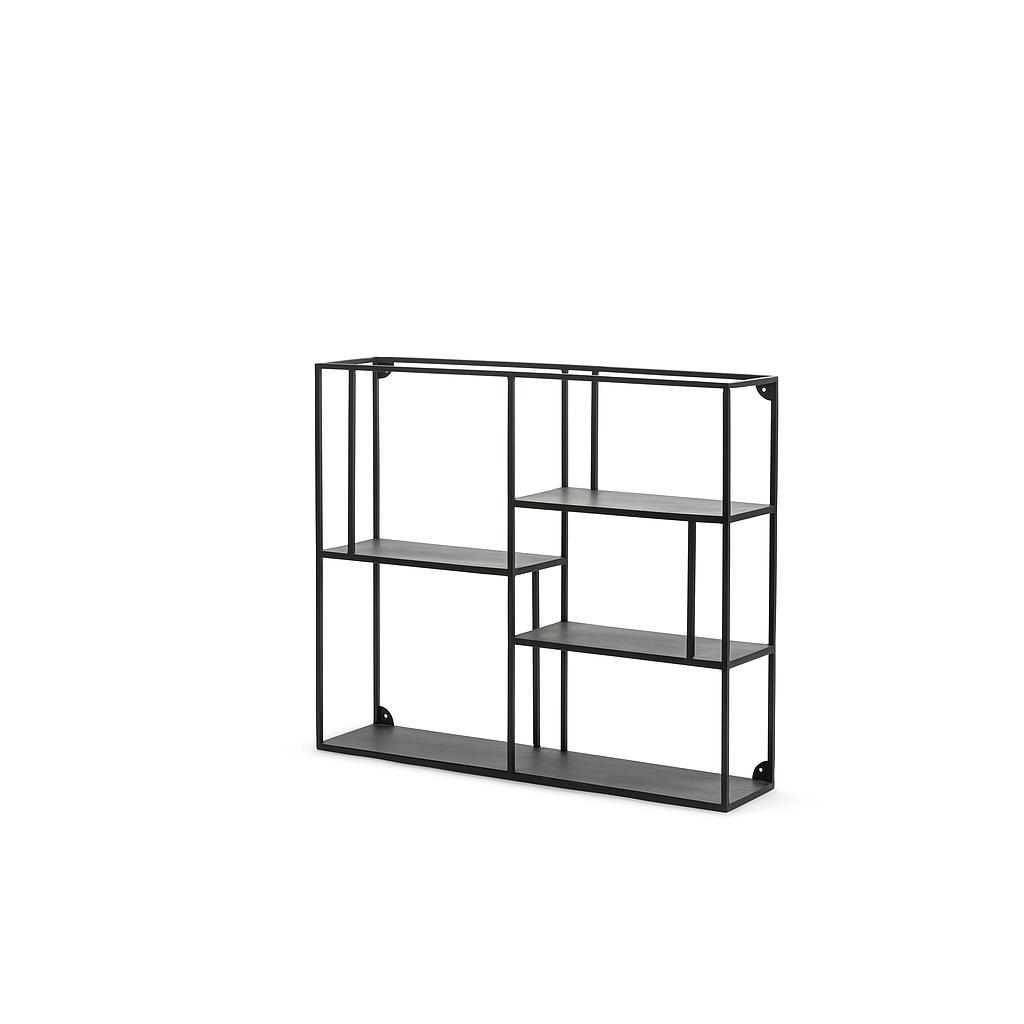 Shelf multi - metal - black - 65x15x55.5 cm - p/1/1 