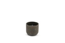 Outdoor candle matt grey/gold - Ø18 x 16cm - 1 - ext.cot. - p/4