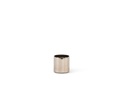 Semi transparent candleholder - glass - platinum - small Ø 9 x 9 - p/6/1