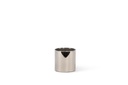 Semi transparent candleholder - glass - platinum - medium Ø 12 x 12 - p/4/1