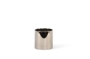 Semi transparent candleholder - glass - platinum - large Ø 15x15cm - p/2/1