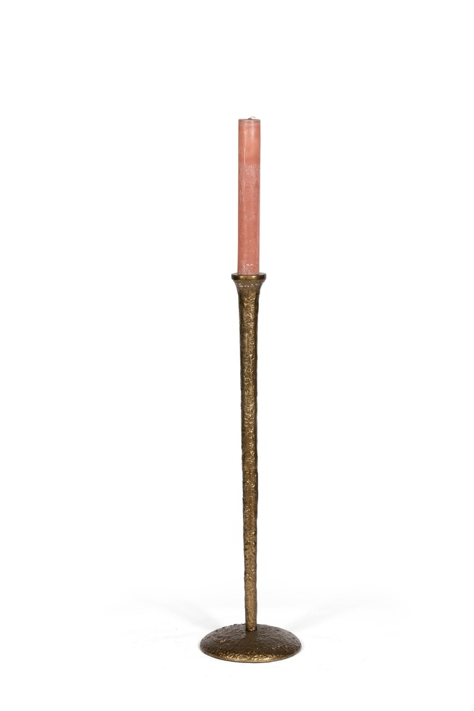 Candleholder Ø4,4 - metal - gold antique - Ø21x75cm - p 2/4