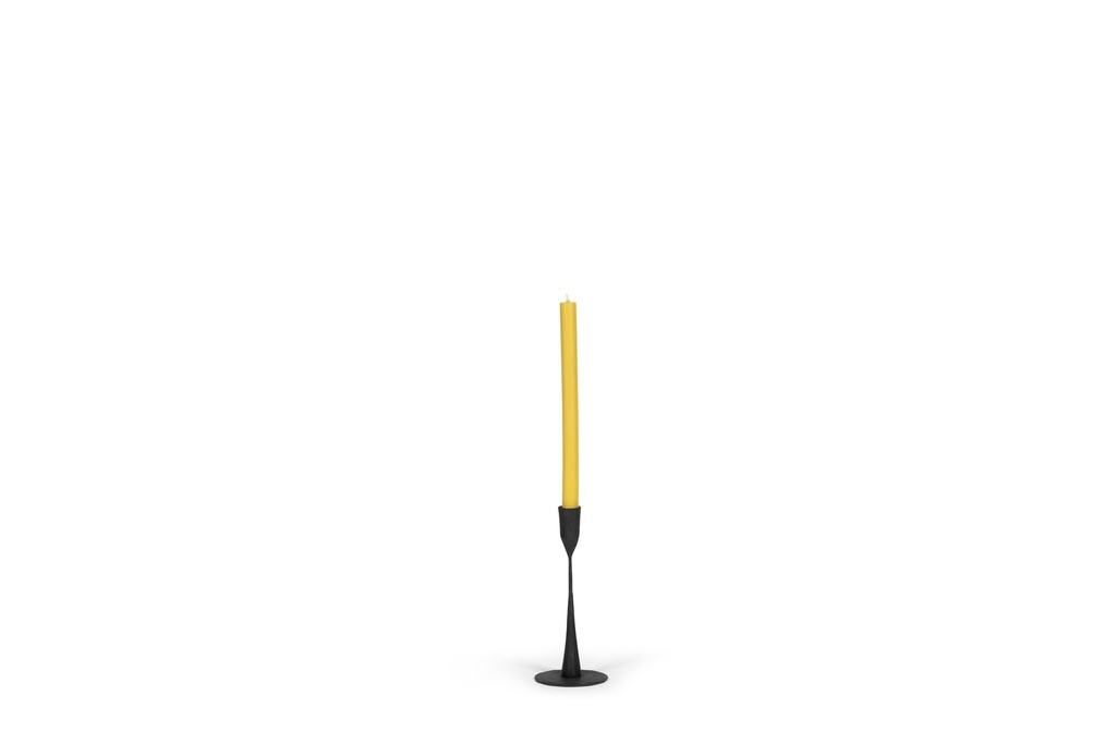 Thin forged taperholder small - metal - black - Ø8 x 22cm - p /2
