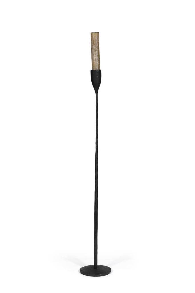 Handforged pillar candleholder Ø5,7 large - metal - black - Ø22 x 140cm - p 1/1