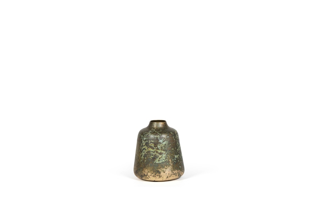 Vase spotted - metal - brass - Ø20 x 20.5cm - p 1/8