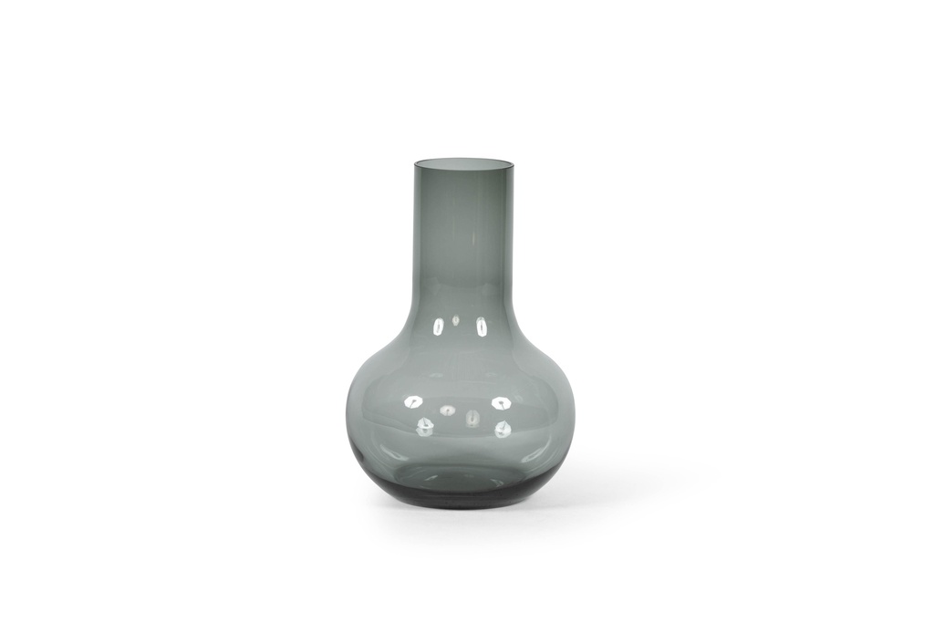 Chimney vase - glass - smoke - Ø25.5 x 37cm - p/1