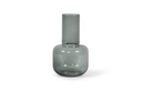 Chimney vase - glass - smoke - Ø26x44cm - p/1