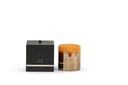 Scented candle cylinder orange luster - Ø14x15cm - 3 - int. cot. - p/2