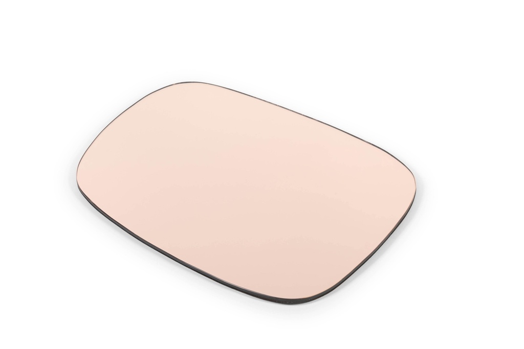 Organic mirror - glass - bronze glass - 41x30x1,5cm - p/2/4