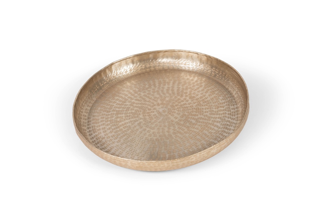 Bowl small - weave textured champagne - Ø51 x 6,5cm - p/1/2