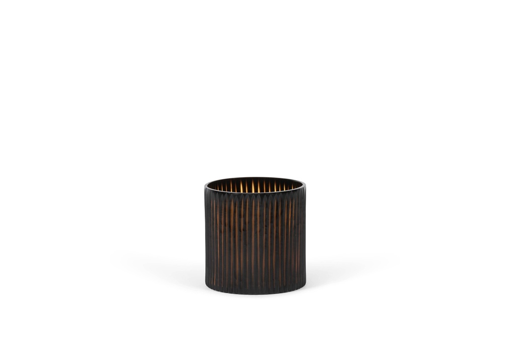 Cylinder vase medium pencil cut - glass - butterbrown - Ø15 x 15cm - p 2/8