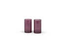 Tlight holder hammered - glass - purple - Ø7,5 x 13,5cm - p 6/36