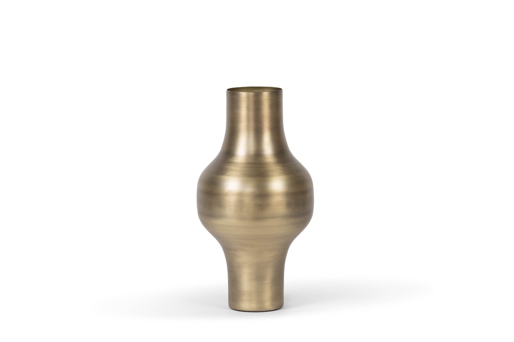 Vase small - metal - brass antique - Ø22x41cm - p/1/4