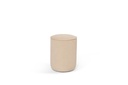 Pouf - texture fabric - LAV0007 - ecru - small - Ø 35x45cm - p/1/1