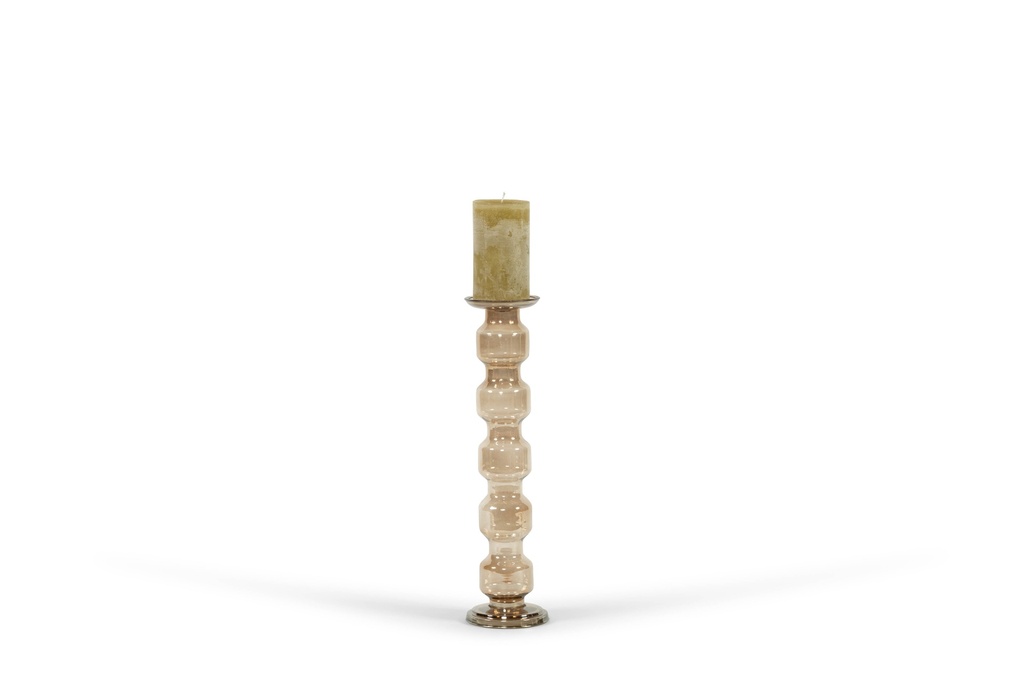 Chandelier 5 roll  - glass - luster brown - Ø 13x50cm - p/1/4