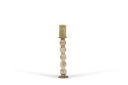 Chandelier 5 roll  - glass - luster brown - Ø 13x50cm - p/1/4