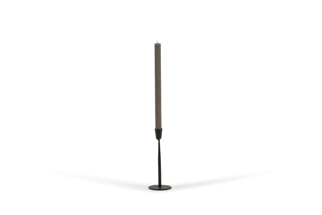 Handforged taperholder - natural black - large - Ø7 x 20 - p/2/24