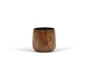 Flowerpot spotted brown glazed - terracotta - brown - Ø 28x28cm - p/2/1