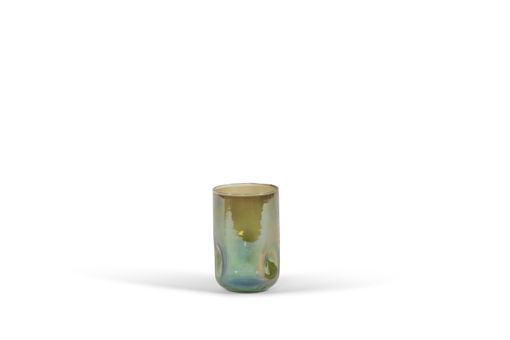 Theelight organic luster - glass - green - Ø 14x20cm - 2/8