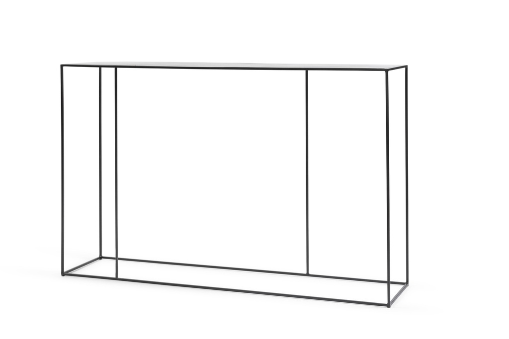 Console - metal - matt black - 120x28x76cm - p/1/1