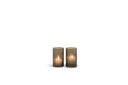 T-Light holder handcutted light smoke - glass - Ø 7x12,5cm - 4/24