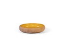 Bowl vertical cutting stone finish amber - Ø33x7cm - 1/3