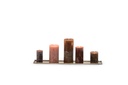 Hammered long tray - aluminium - light gold - 60x12cm - p2/24