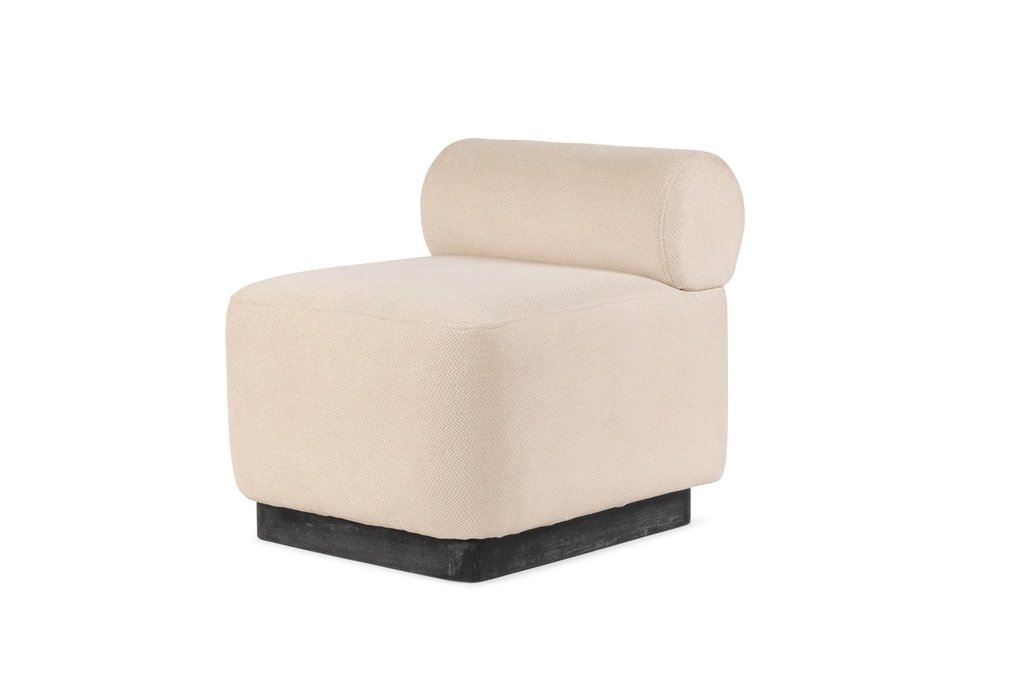 Havana sofa - Mango & fabric - ecru - 55x64x65cm - p/1/1