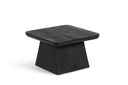 Brushed square coffe table - mango wood - black - 61x61x38cm - p/1/1
