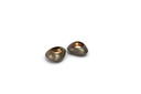 T-Light holder organic nickle antique / gold antique leafing inside - 12,5x10,5x4,5cm - 6/48