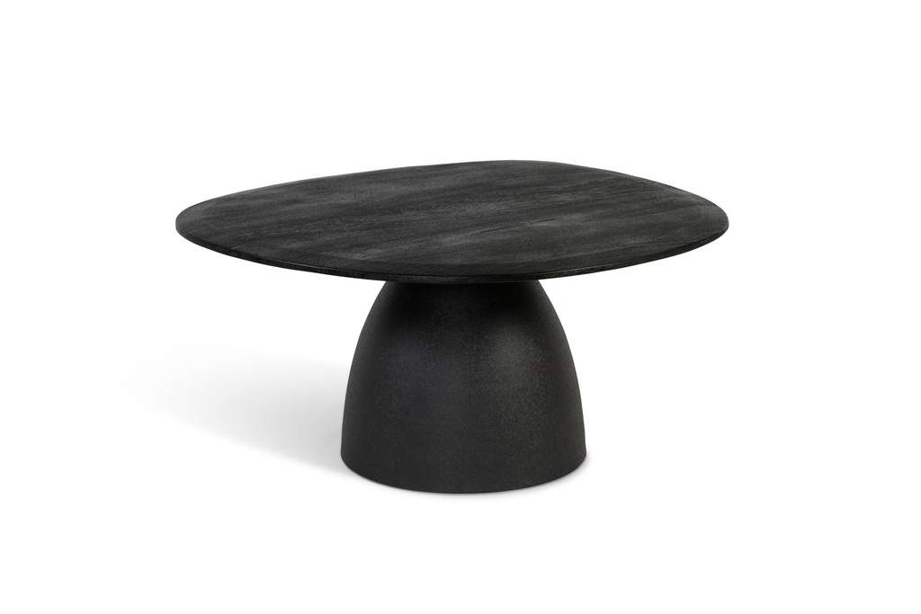Coffe table foot big- wood & metal - black - 86x76x40cm - p/1/1
