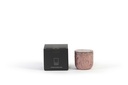 Terracotta scented outdoor candle - glazed with cover - burgundy - (perfume Lavender / Rosemary / Pine / Cinnamon / Citronella)  - Ø 16x15cm - 1 ext. cot. - p /4