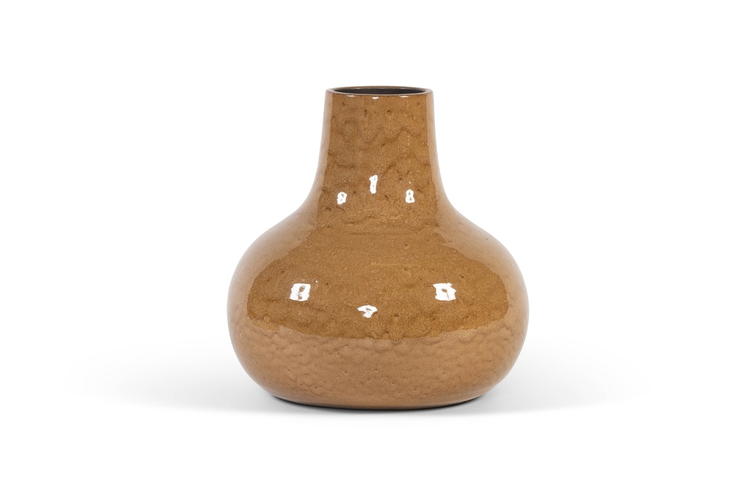 Bottle glazed - terracotta - ochre - Ø 43x40cm - p/1/1