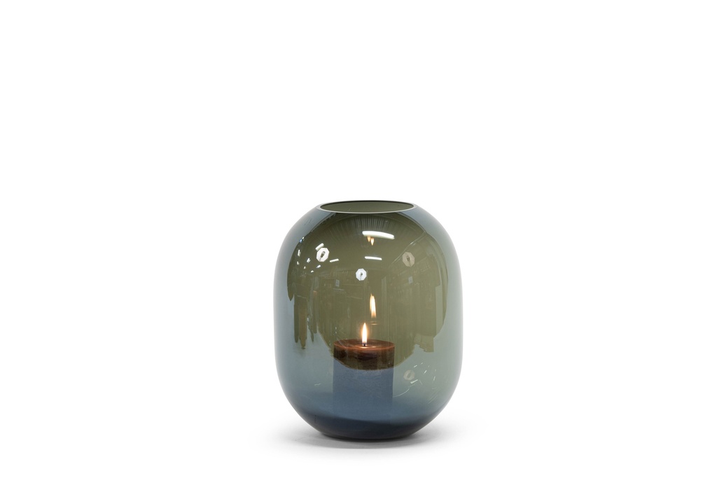 Cocoon vase smoke luster - Ø 27x33cm - 1/1