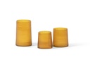 T-light holder thin line sprayed big amber - Ø8.5 x 12.5cm - p 6/24