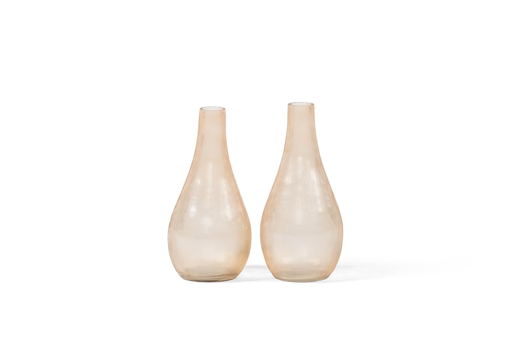 Soliflower thin line sprayed big peach - Ø8 x 18cm - p 6/24