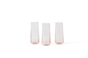 MOUTHBLOWN HAMMERED SOLIFLOWER Ø5,5cm X 14cm - 6/18 - SMALL - SALMON