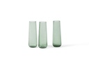 MOUTHBLOWN HAMMERED SOLIFLOWER Ø5,5cm X 18cm - 6/18 - BIG - GREEN