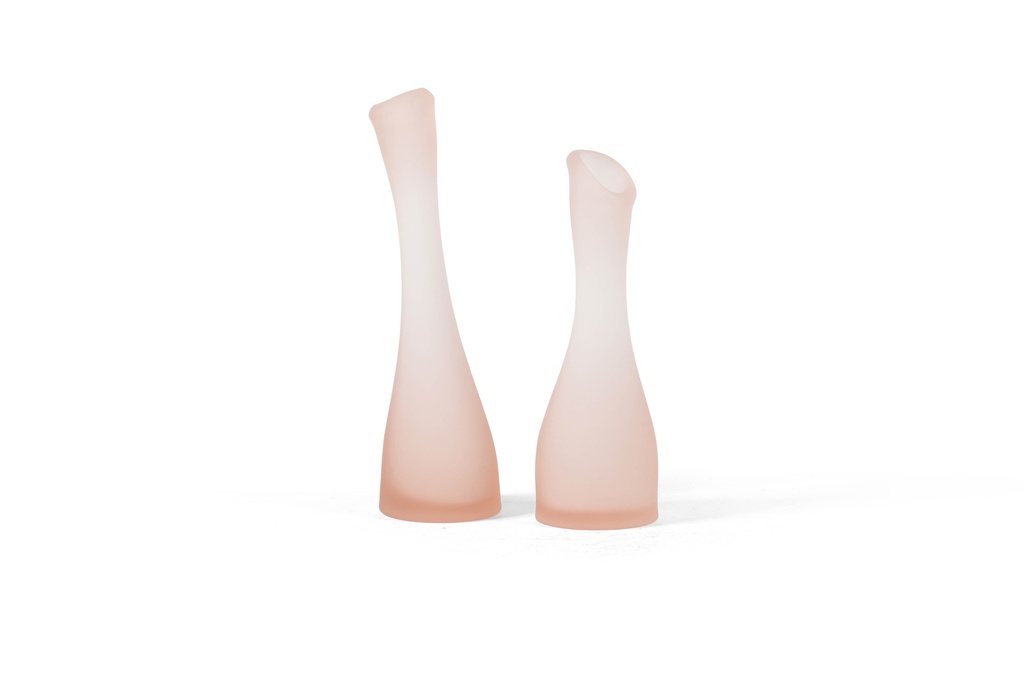 MOUTHBLOWN ORGANIC SOLIFLOWER MATT Ø7,5cm X 24cm - 6/18 - BIG - SALMON