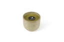 Flowerpot Glazed Green Big - Ø 19 x 16 cm - outdoor candle -1 ext. coton wick - p/4