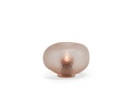 Mouthblown cutted bolvase on stand small - salmon - 35x31x25 cm - p 1/1