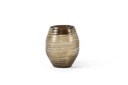 Mouthblown ribbed cutted vase medium - smoke - Ø24 x 30cm - p 1/1