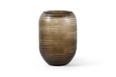 Mouthblown ribbed cutted vase big- smoke - Ø30 x 44cm - p 1/1