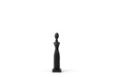 LADY BLACK MATT BRUSHED WOOD - SMALL - 11,5x11,5x52cm - p/2/8