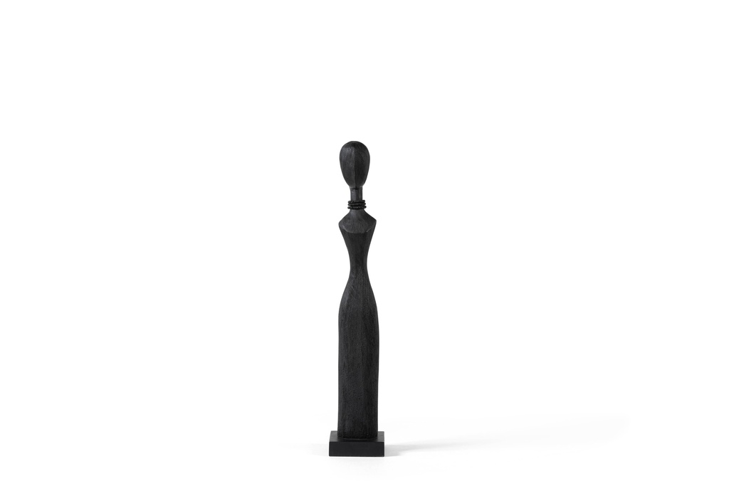 LADY BLACK MATT BRUSHED WOOD - MEDIUM - 11,5x11,5x66cm - p/2/8
