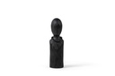 BUST BLACK MATT BRUSHED WOOD - BIG - 12x10x38cm - p/2/12