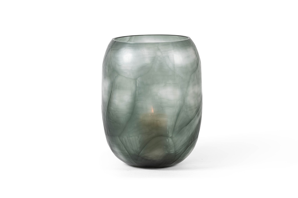 Mouthblown cutted vase big - grey clear - Ø33 x 46cm - p 1/1