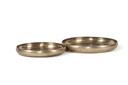 Bowl texture - antique gold - set of 2 - Ø45x6cm/Ø54x6cm - p/1/2