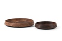 Wooden bowl natural oiled set of 2 - Ø25 x 5 / Ø35x 5 - p 1/4