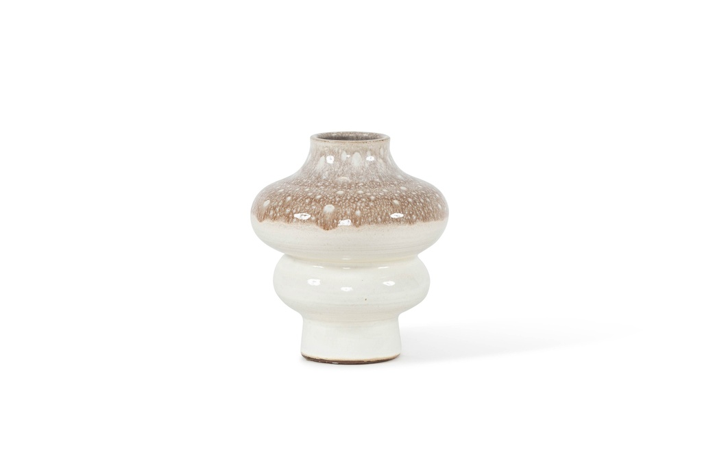 Vazed organic white cream glazed small - H 27 - p 2/1